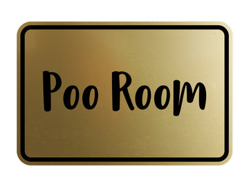 Signs ByLITA Classic Framed Poo Room Sign
